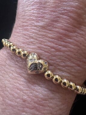 Kendra ScottGold Tone Heart Bead Stretch Bracelet - Women Jewelry